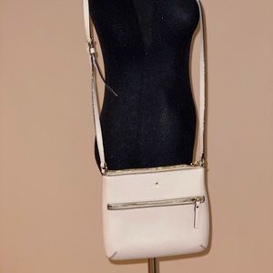 Kate Spade Beige Leather Crossbody Bag